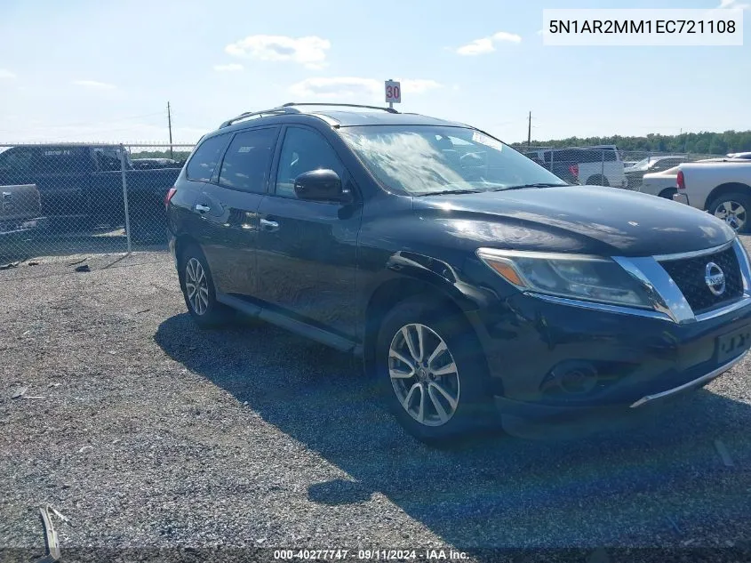 2014 Nissan Pathfinder S/Sv/Sl/Platinum VIN: 5N1AR2MM1EC721108 Lot: 40277747