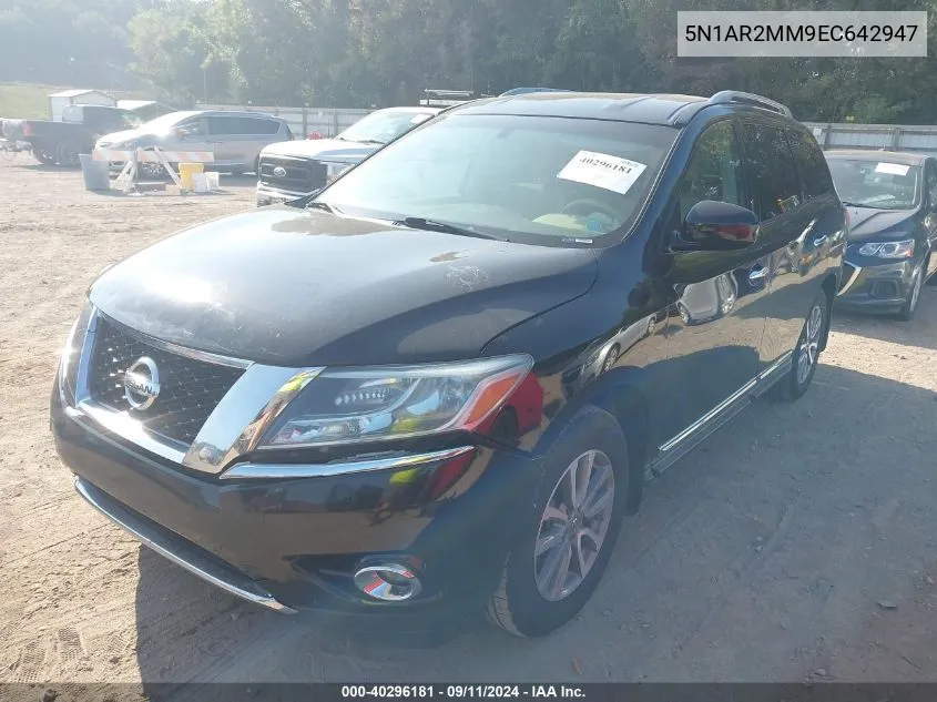 5N1AR2MM9EC642947 2014 Nissan Pathfinder S/Sv/Sl/Platinum