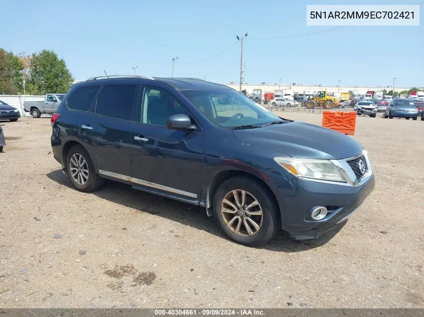 5N1AR2MM9EC702421 2014 Nissan Pathfinder Sl