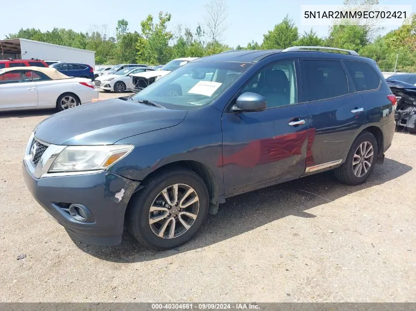 2014 Nissan Pathfinder Sl VIN: 5N1AR2MM9EC702421 Lot: 40304661