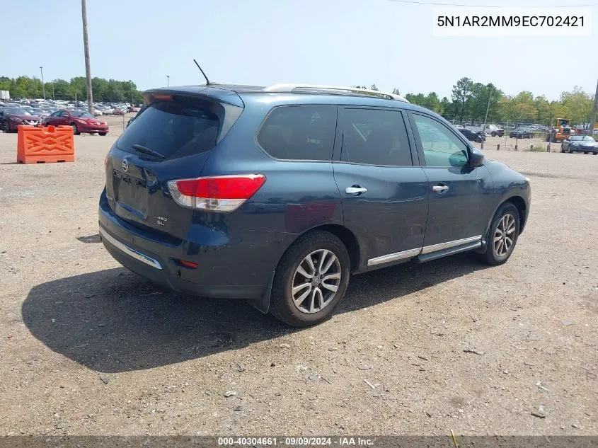 5N1AR2MM9EC702421 2014 Nissan Pathfinder Sl