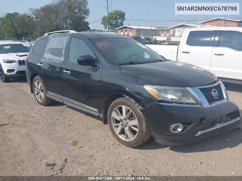 5N1AR2MNXEC678798 2014 Nissan Pathfinder Platinum