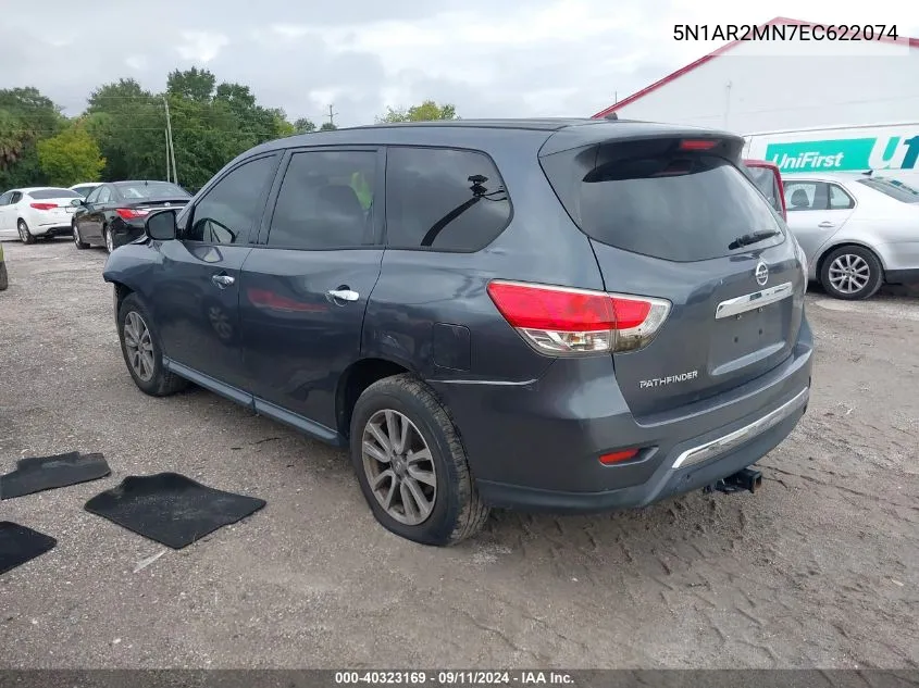 5N1AR2MN7EC622074 2014 Nissan Pathfinder S/Sv/Sl/Platinum