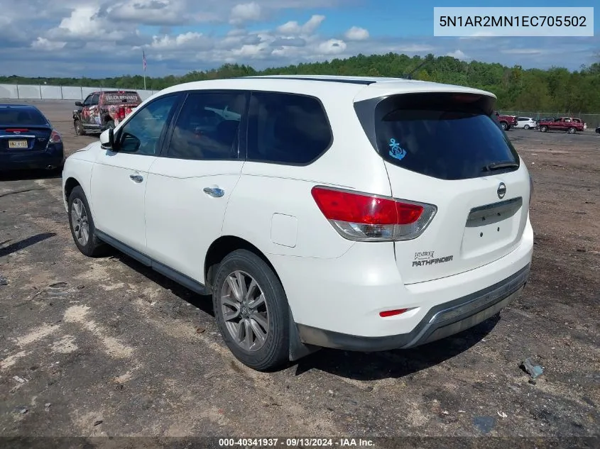 5N1AR2MN1EC705502 2014 Nissan Pathfinder S