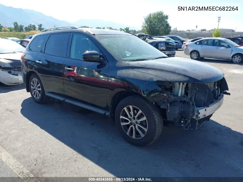 2014 Nissan Pathfinder S/Sv/Sl/Platinum VIN: 5N1AR2MM5EC682264 Lot: 40343855