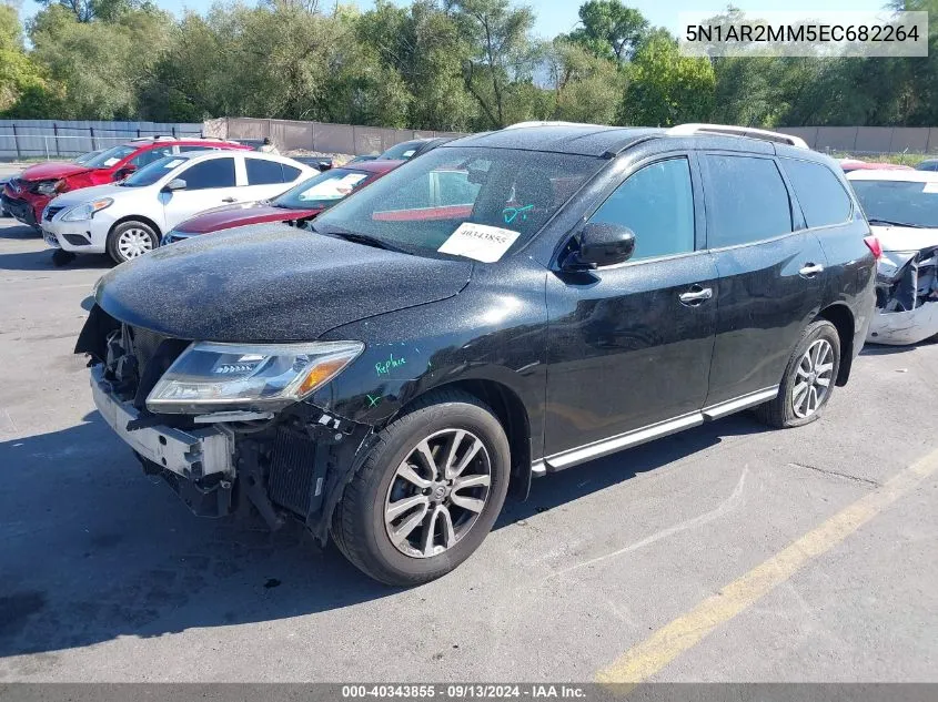 2014 Nissan Pathfinder S/Sv/Sl/Platinum VIN: 5N1AR2MM5EC682264 Lot: 40343855