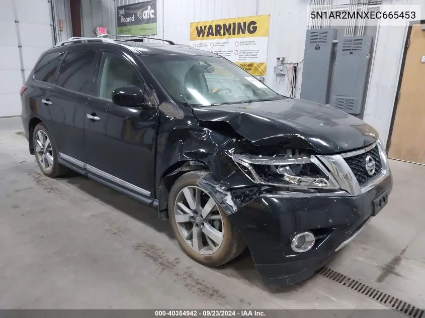 5N1AR2MNXEC665453 2014 Nissan Pathfinder S/Sv/Sl/Platinum