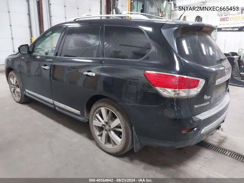 5N1AR2MNXEC665453 2014 Nissan Pathfinder S/Sv/Sl/Platinum