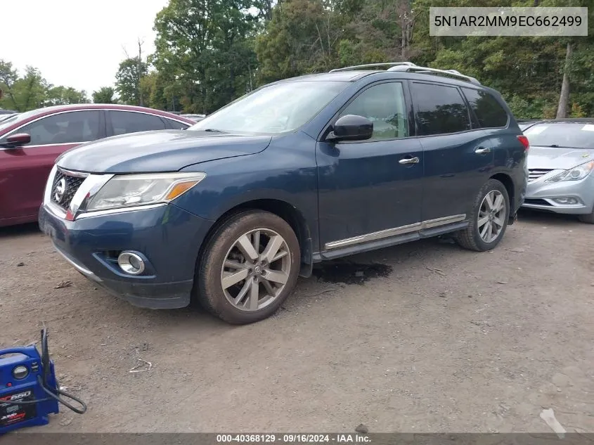 2014 Nissan Pathfinder Platinum VIN: 5N1AR2MM9EC662499 Lot: 40368129