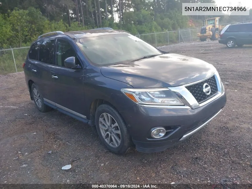 2014 Nissan Pathfinder Sl VIN: 5N1AR2MN1EC734966 Lot: 40370064