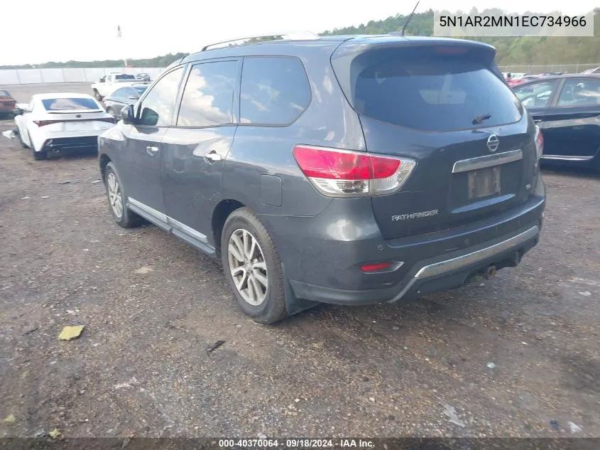 2014 Nissan Pathfinder Sl VIN: 5N1AR2MN1EC734966 Lot: 40370064