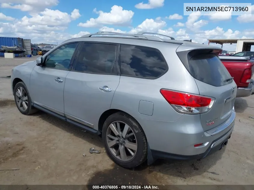 2014 Nissan Pathfinder Platinum VIN: 5N1AR2MN5EC713960 Lot: 40376805