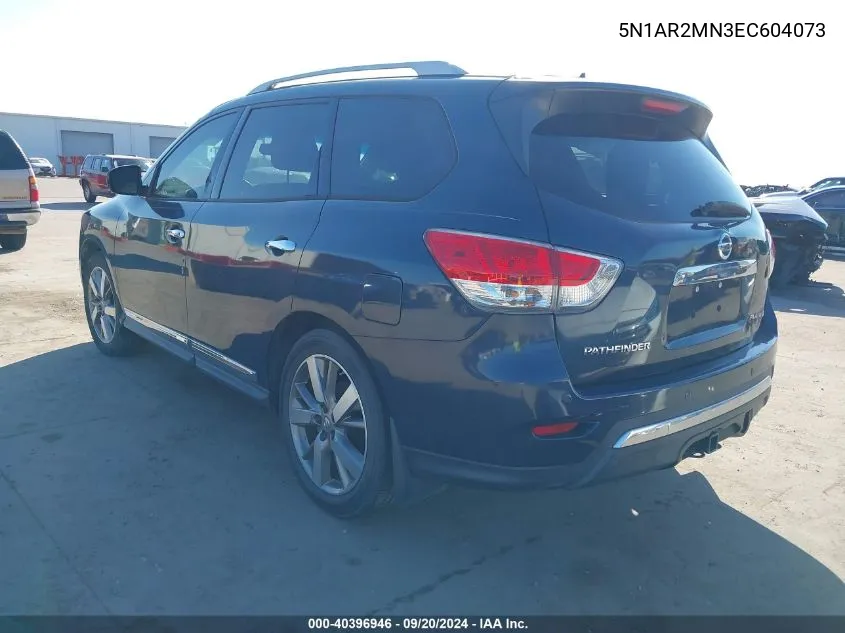 5N1AR2MN3EC604073 2014 Nissan Pathfinder Platinum