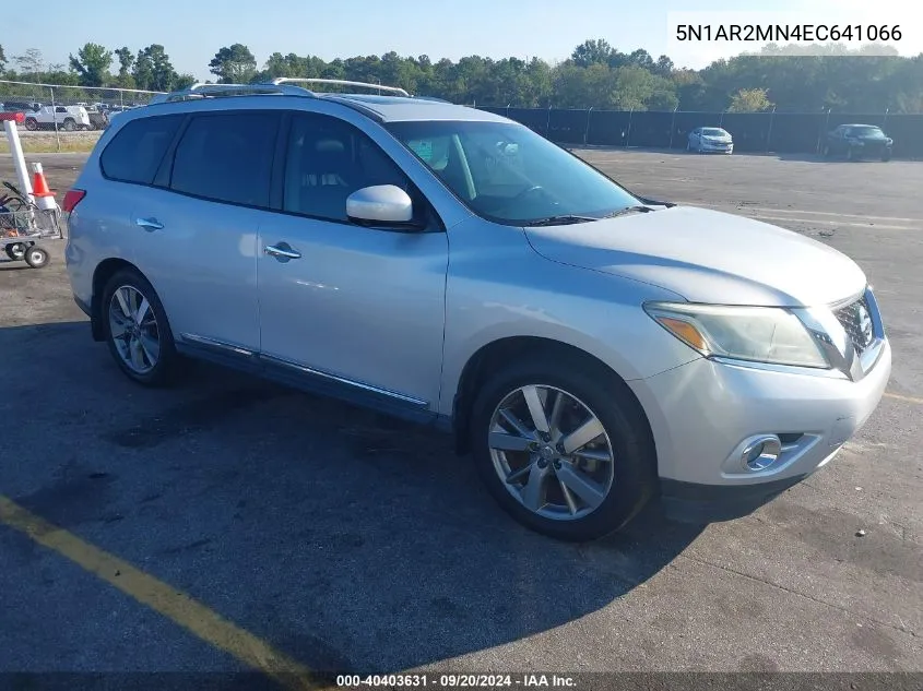 2014 Nissan Pathfinder Platinum VIN: 5N1AR2MN4EC641066 Lot: 40403631