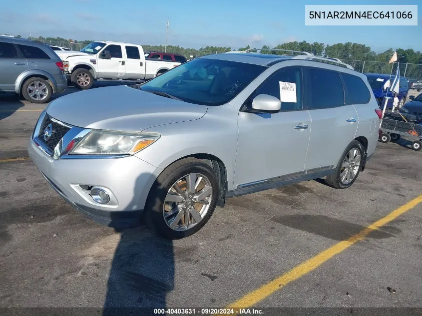 2014 Nissan Pathfinder Platinum VIN: 5N1AR2MN4EC641066 Lot: 40403631