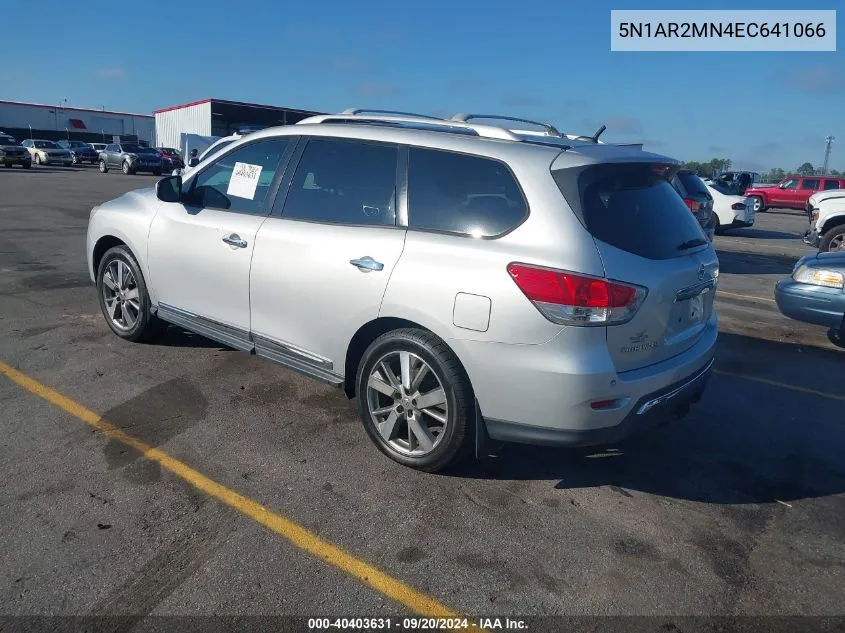 5N1AR2MN4EC641066 2014 Nissan Pathfinder Platinum