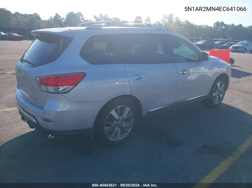 2014 Nissan Pathfinder Platinum VIN: 5N1AR2MN4EC641066 Lot: 40403631