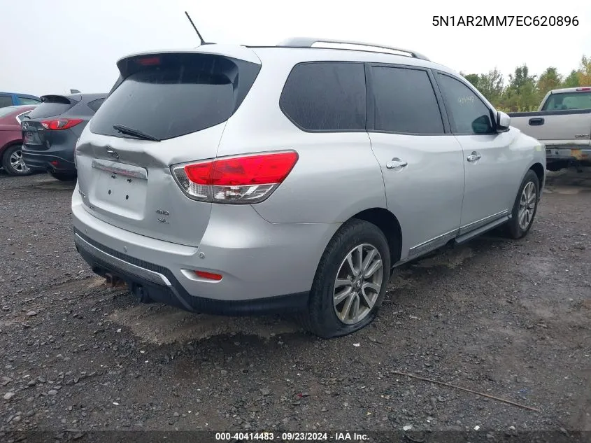 2014 Nissan Pathfinder Sl VIN: 5N1AR2MM7EC620896 Lot: 40414483