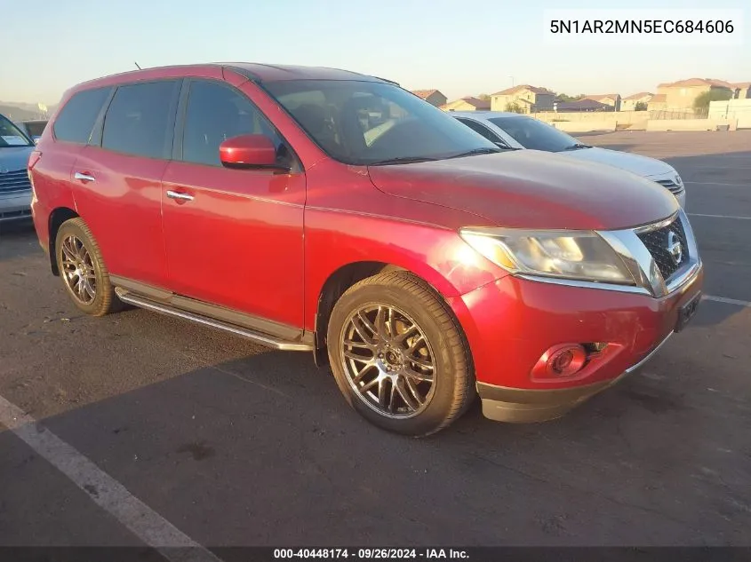 2014 Nissan Pathfinder S VIN: 5N1AR2MN5EC684606 Lot: 40448174