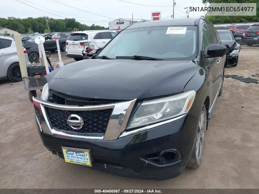 2014 Nissan Pathfinder Platinum VIN: 5N1AR2MM1EC654977 Lot: 40450067