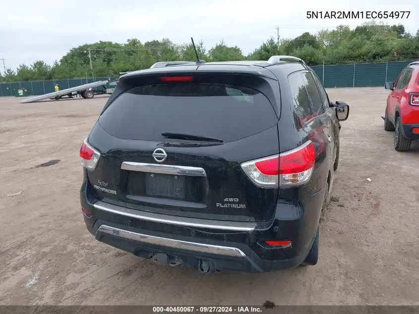 5N1AR2MM1EC654977 2014 Nissan Pathfinder Platinum