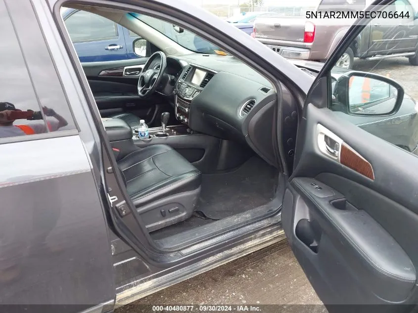 5N1AR2MM5EC706644 2014 Nissan Pathfinder Platinum