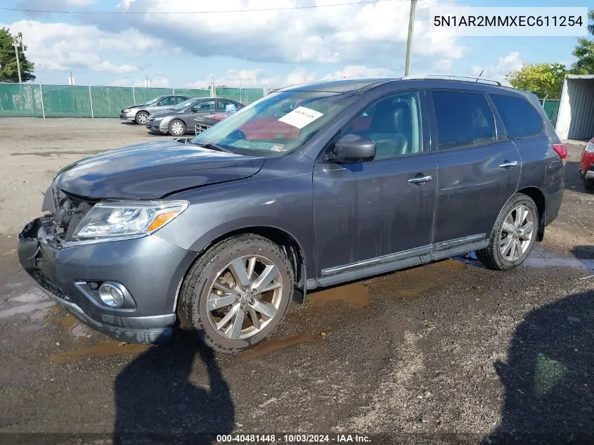 2014 Nissan Pathfinder Platinum VIN: 5N1AR2MMXEC611254 Lot: 40481448