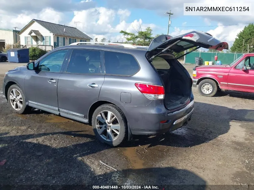 2014 Nissan Pathfinder Platinum VIN: 5N1AR2MMXEC611254 Lot: 40481448