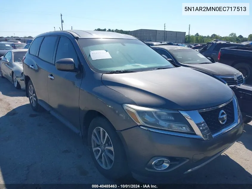 2014 Nissan Pathfinder S VIN: 5N1AR2MN0EC717513 Lot: 40485463