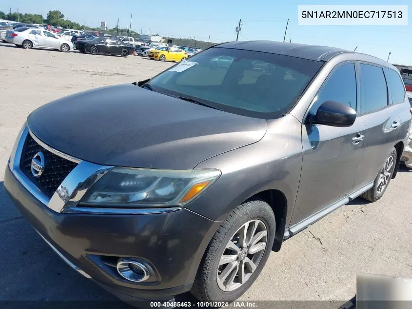 2014 Nissan Pathfinder S VIN: 5N1AR2MN0EC717513 Lot: 40485463