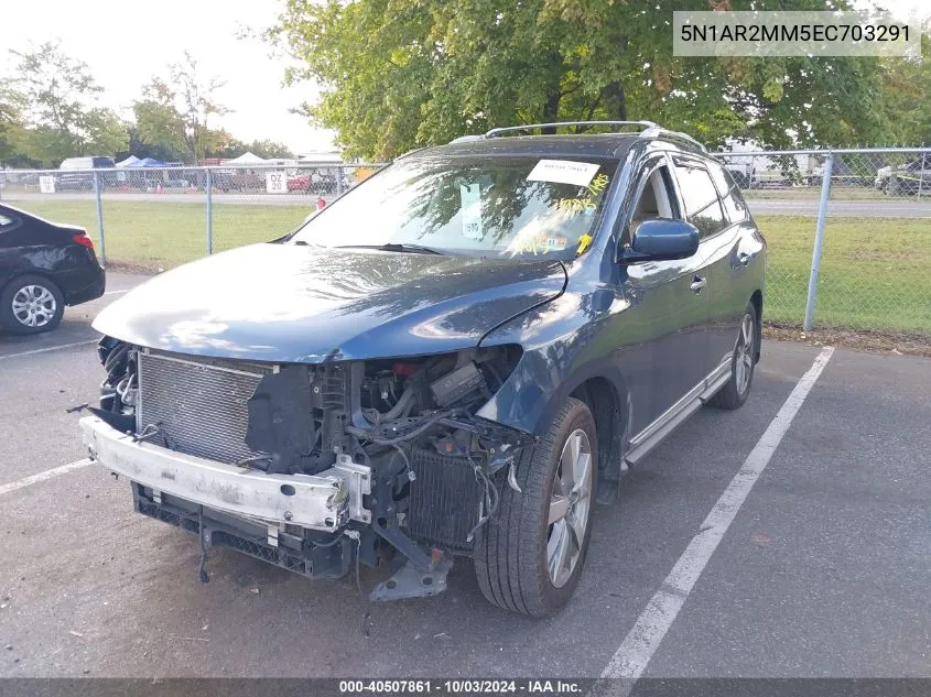 2014 Nissan Pathfinder Platinum VIN: 5N1AR2MM5EC703291 Lot: 40507861