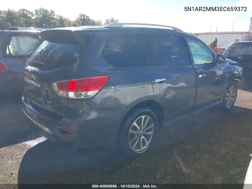 2014 Nissan Pathfinder Platinum/S/Sl/Sv VIN: 5N1AR2MM3EC659372 Lot: 40508956