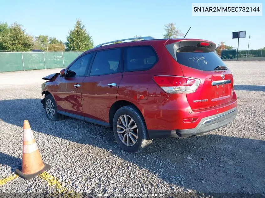 2014 Nissan Pathfinder Sv VIN: 5N1AR2MM5EC732144 Lot: 40519347