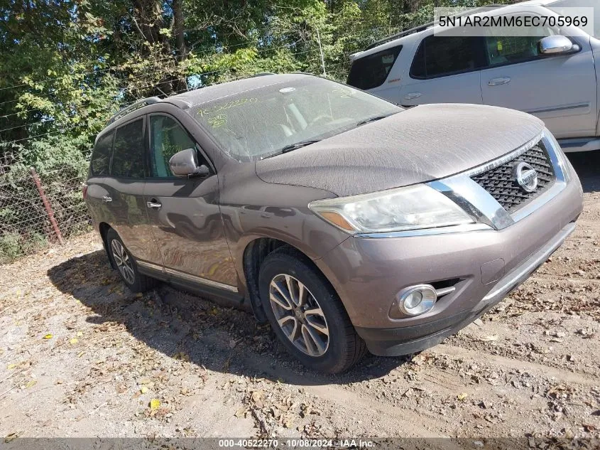 2014 Nissan Pathfinder S/Sv/Sl/Platinum VIN: 5N1AR2MM6EC705969 Lot: 40522270