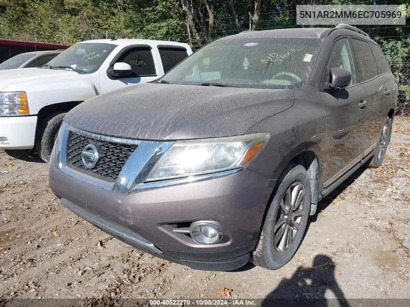 2014 Nissan Pathfinder S/Sv/Sl/Platinum VIN: 5N1AR2MM6EC705969 Lot: 40522270