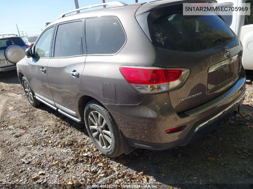 2014 Nissan Pathfinder S/Sv/Sl/Platinum VIN: 5N1AR2MM6EC705969 Lot: 40522270