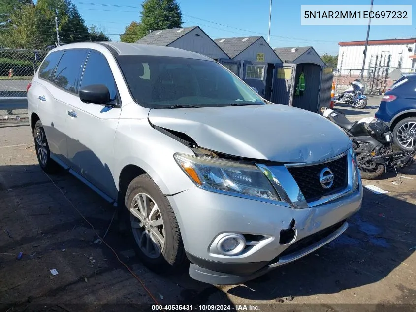 2014 Nissan Pathfinder S VIN: 5N1AR2MM1EC697232 Lot: 40535431