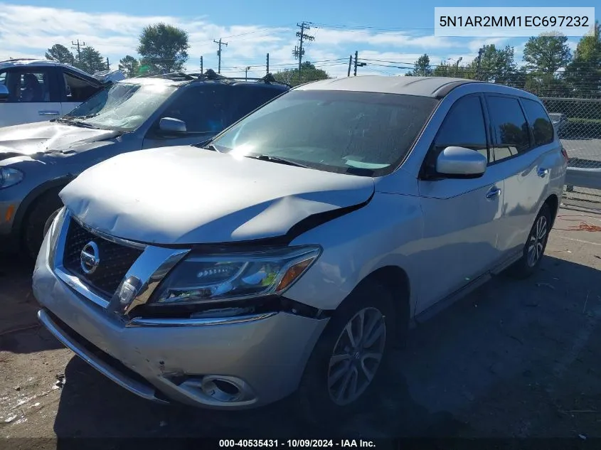 2014 Nissan Pathfinder S VIN: 5N1AR2MM1EC697232 Lot: 40535431