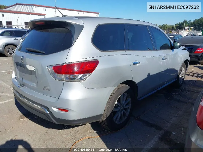 2014 Nissan Pathfinder S VIN: 5N1AR2MM1EC697232 Lot: 40535431