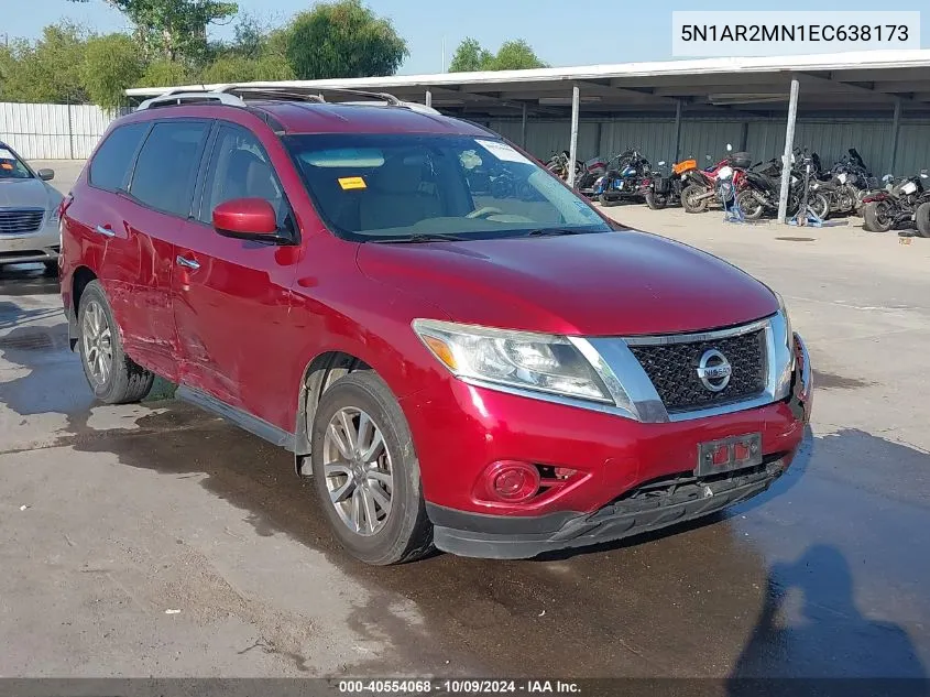 2014 Nissan Pathfinder Sv VIN: 5N1AR2MN1EC638173 Lot: 40554068