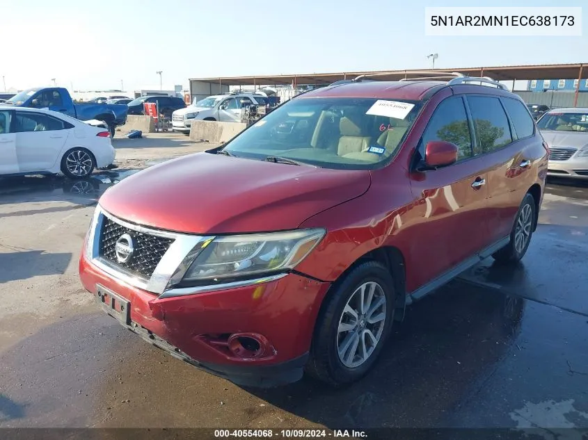 2014 Nissan Pathfinder Sv VIN: 5N1AR2MN1EC638173 Lot: 40554068