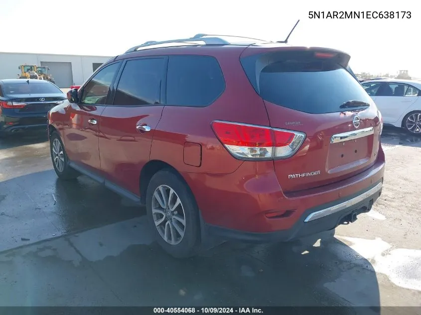 2014 Nissan Pathfinder Sv VIN: 5N1AR2MN1EC638173 Lot: 40554068