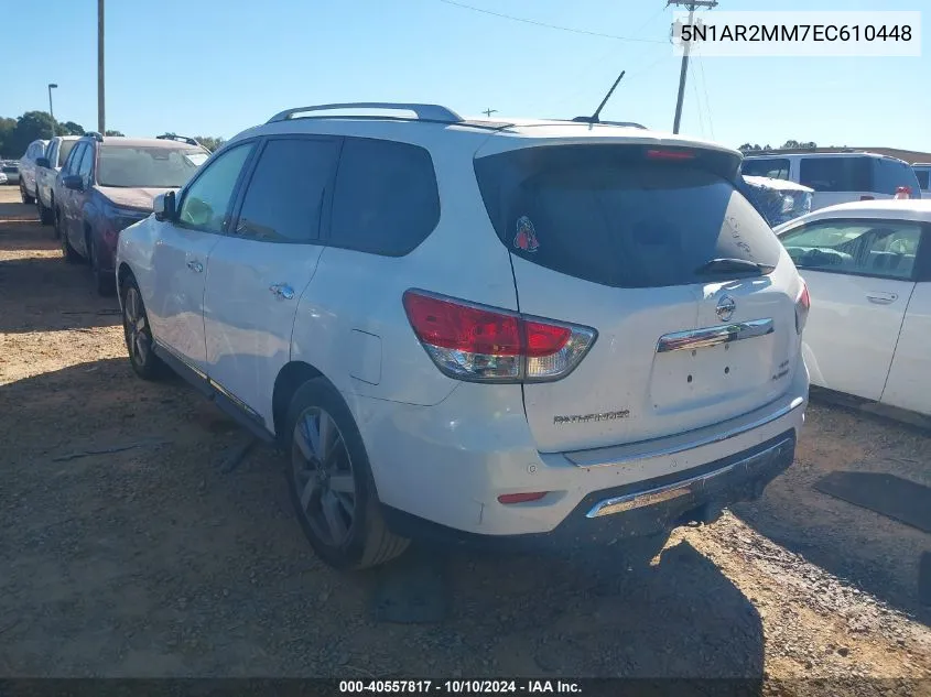 2014 Nissan Pathfinder Platinum VIN: 5N1AR2MM7EC610448 Lot: 40557817