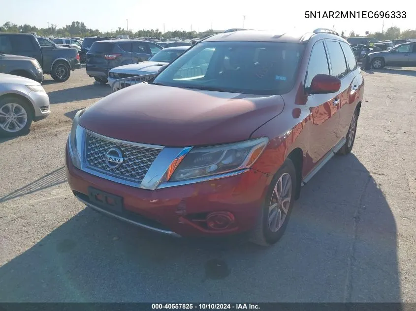 2014 Nissan Pathfinder Sv VIN: 5N1AR2MN1EC696333 Lot: 40557825