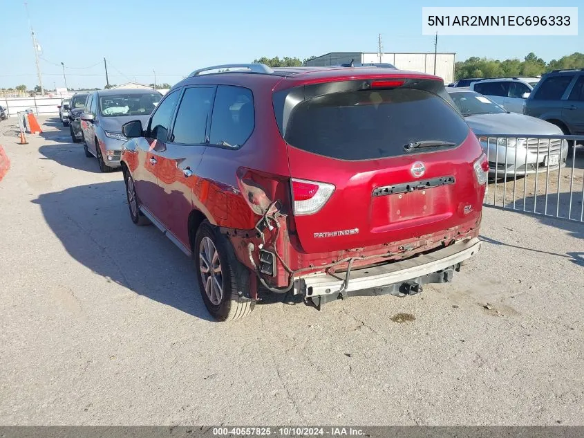 2014 Nissan Pathfinder Sv VIN: 5N1AR2MN1EC696333 Lot: 40557825