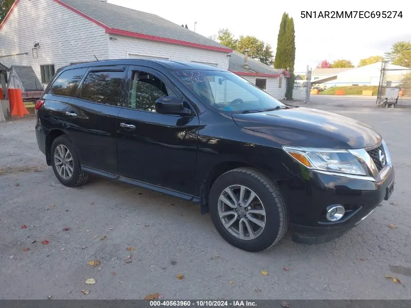 2014 Nissan Pathfinder S VIN: 5N1AR2MM7EC695274 Lot: 40563960