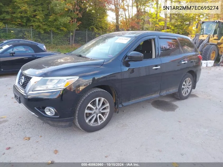 2014 Nissan Pathfinder S VIN: 5N1AR2MM7EC695274 Lot: 40563960