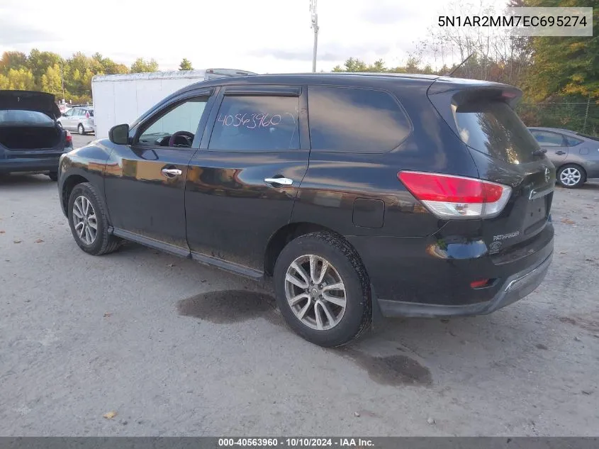 2014 Nissan Pathfinder S VIN: 5N1AR2MM7EC695274 Lot: 40563960