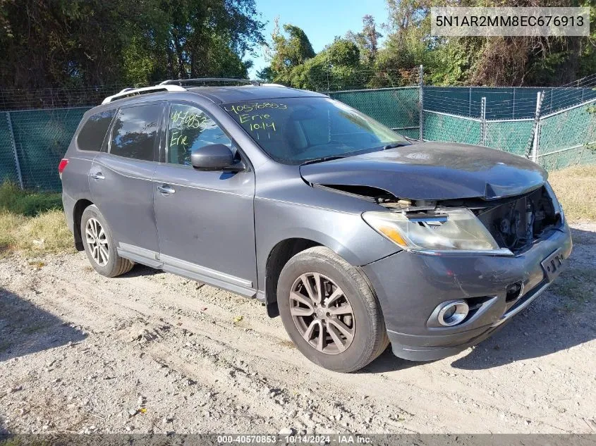 2014 Nissan Pathfinder Sl VIN: 5N1AR2MM8EC676913 Lot: 40570853