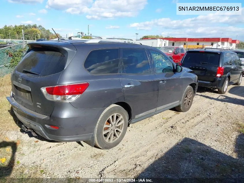 2014 Nissan Pathfinder Sl VIN: 5N1AR2MM8EC676913 Lot: 40570853